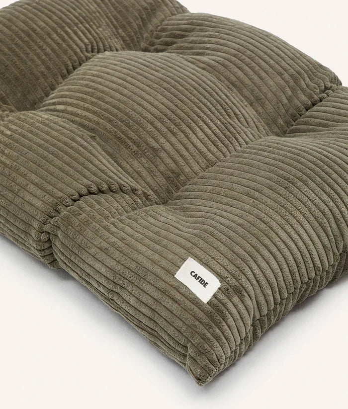 Coussin pour chien – Velours côtelé vert - Cafide