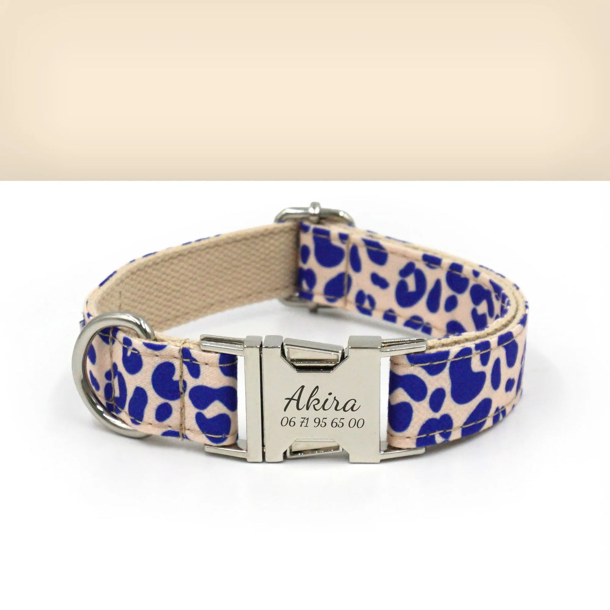 Collier chien - Léopard bleu - Bande de canailles