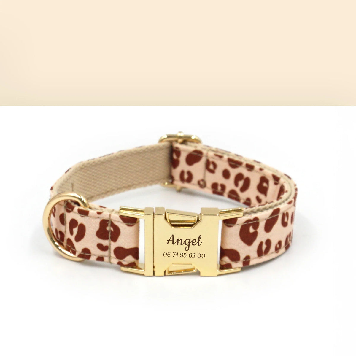 Collier chien - Léopard sable - Bande de canailles
