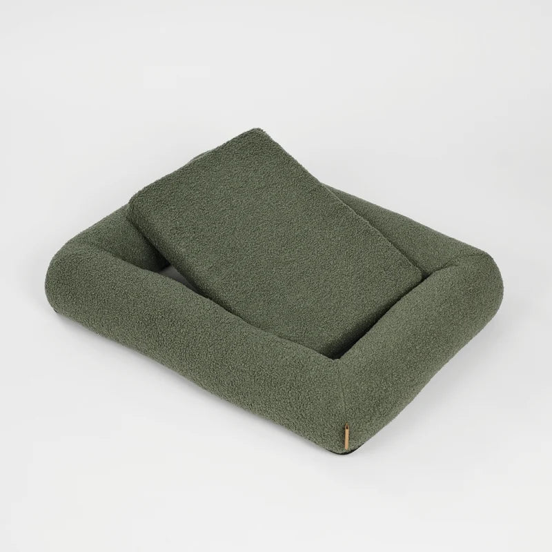 Lit orthopédique pour chien - Bouclé vert - Staey