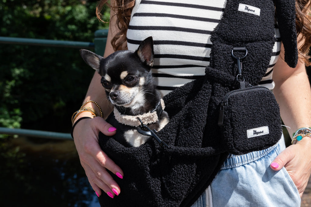 Sac bandoulière teddy - Noir  - The Dog Label