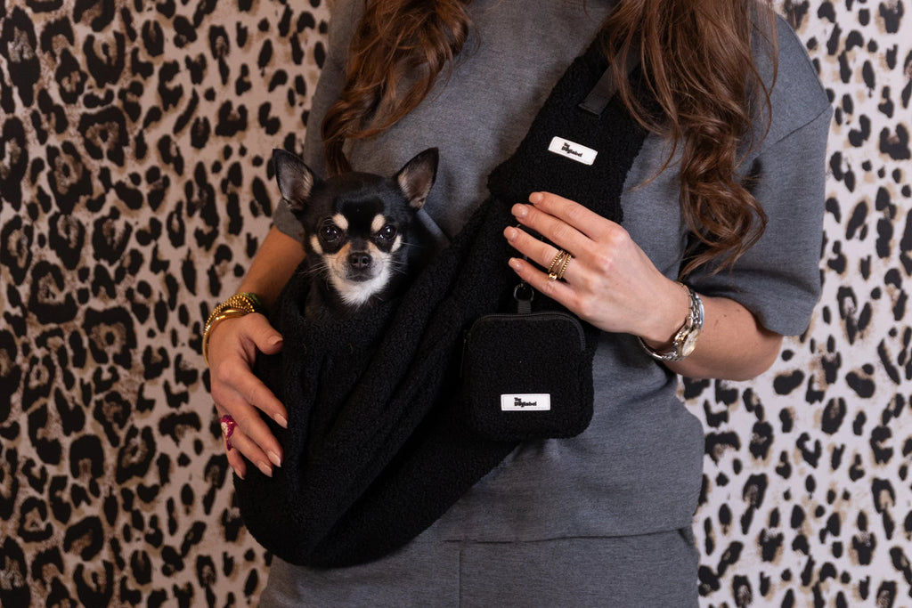 Sac bandoulière teddy - Noir  - The Dog Label