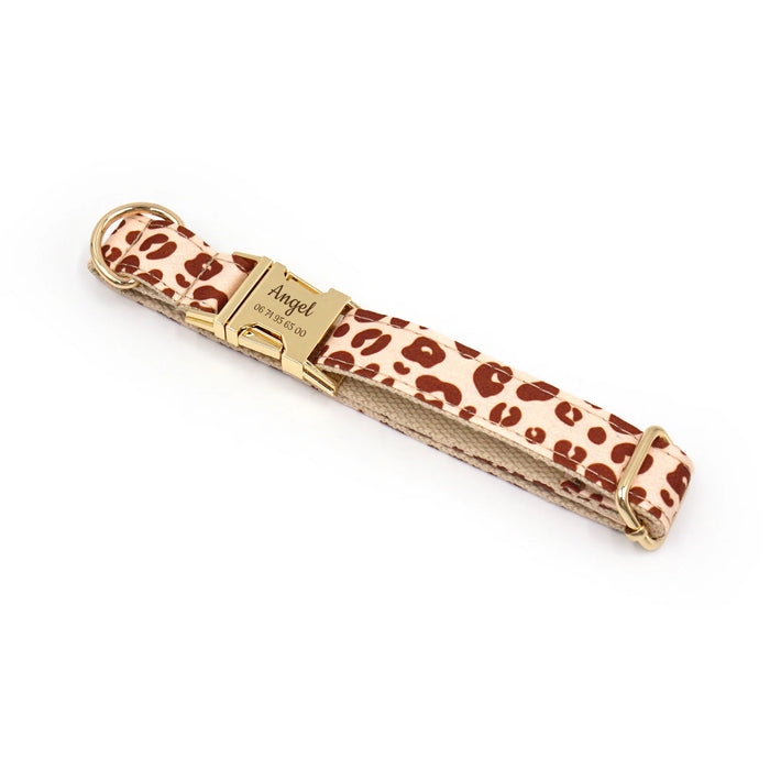 Collier chien - Léopard sable - Bande de canailles