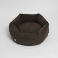 Lit pour chien rond - Bouclé marron - Staey