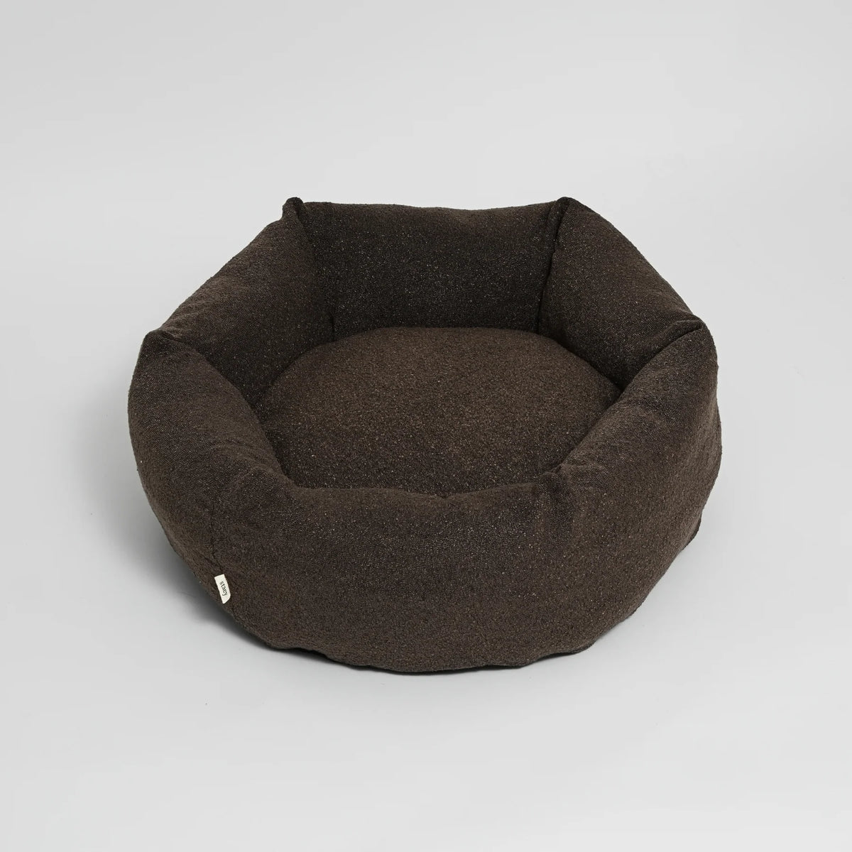 Lit pour chien rond - Bouclé marron - Staey