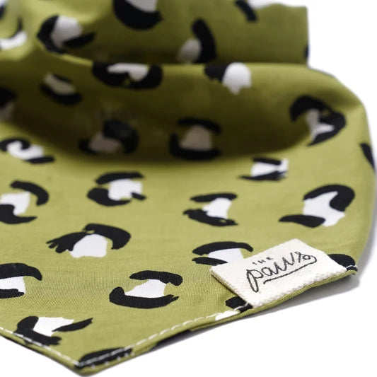 Bandana pour chien - Léopard vert  - The Paws