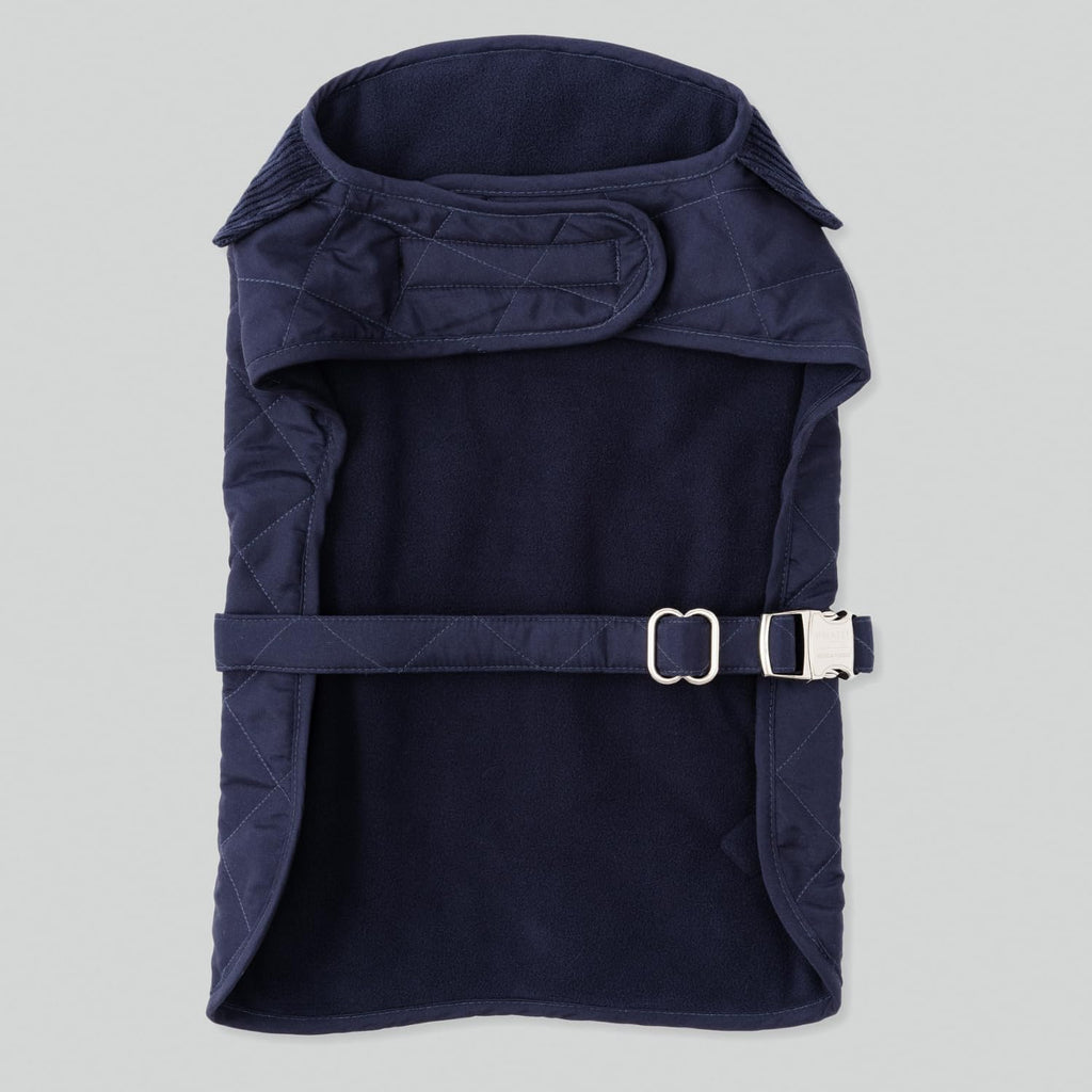 Veste matelassée pour chien - bleu marine - Hugo & Hudson