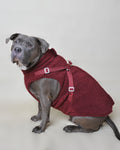 Manteau moumoute pour chien - Bordeaux - Les Wafou