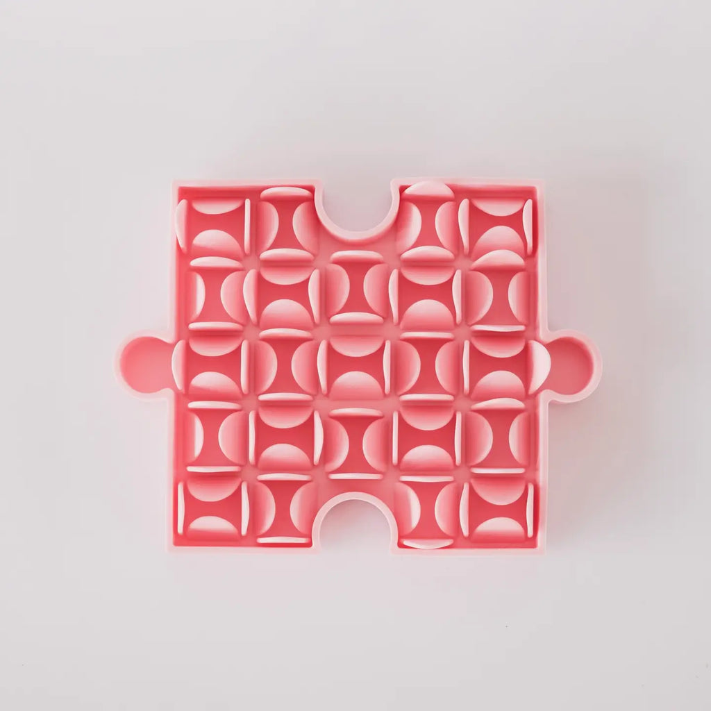 Tapis de léchage puzzle - Rose - Furlou