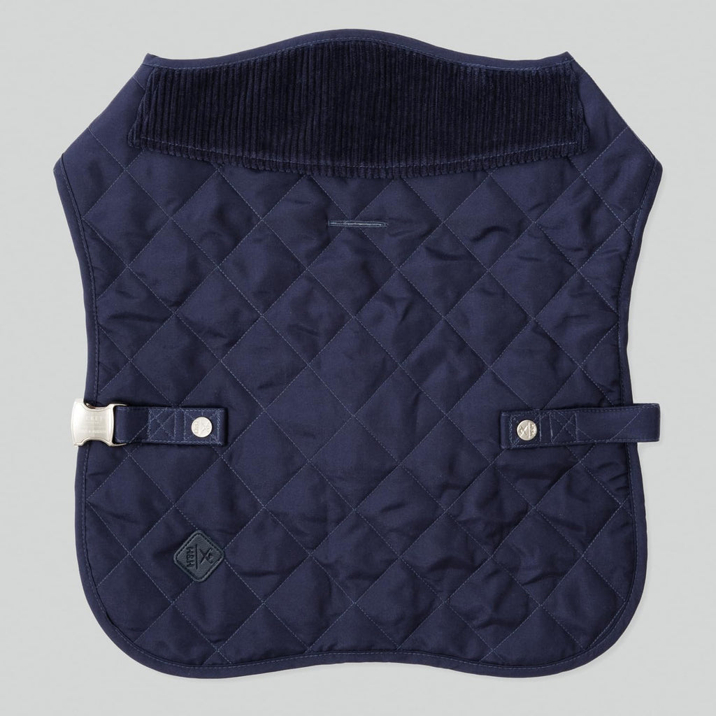 Veste matelassée pour chien - bleu marine - Hugo & Hudson