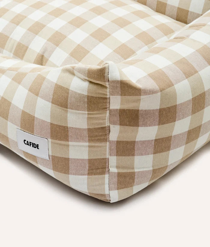 Lit pour chien - Vichy Beige - Cafide