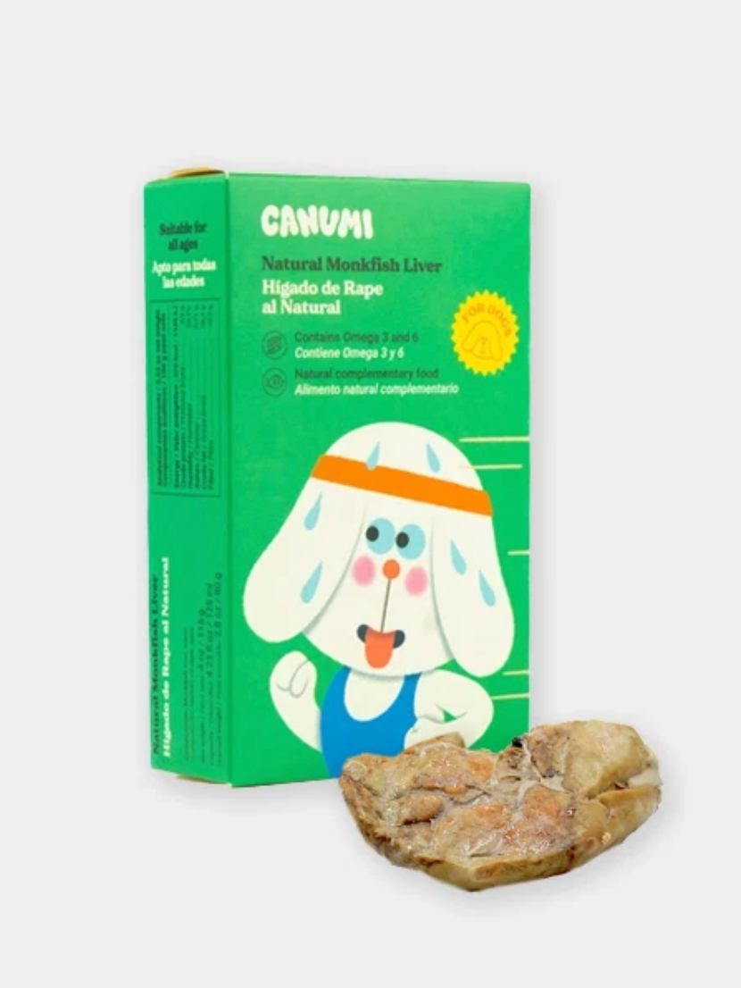 Foie de lotte au naturel chien - Canumi