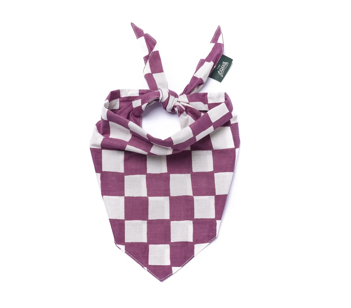 Bandana pour chien - Damier - The Paws