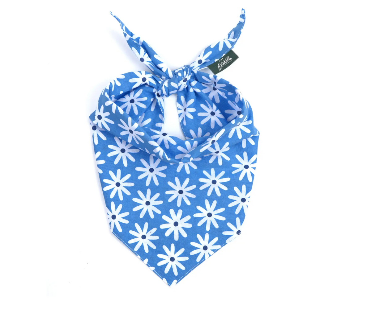 Bandana pour chien - Fleur bleu - The Paws