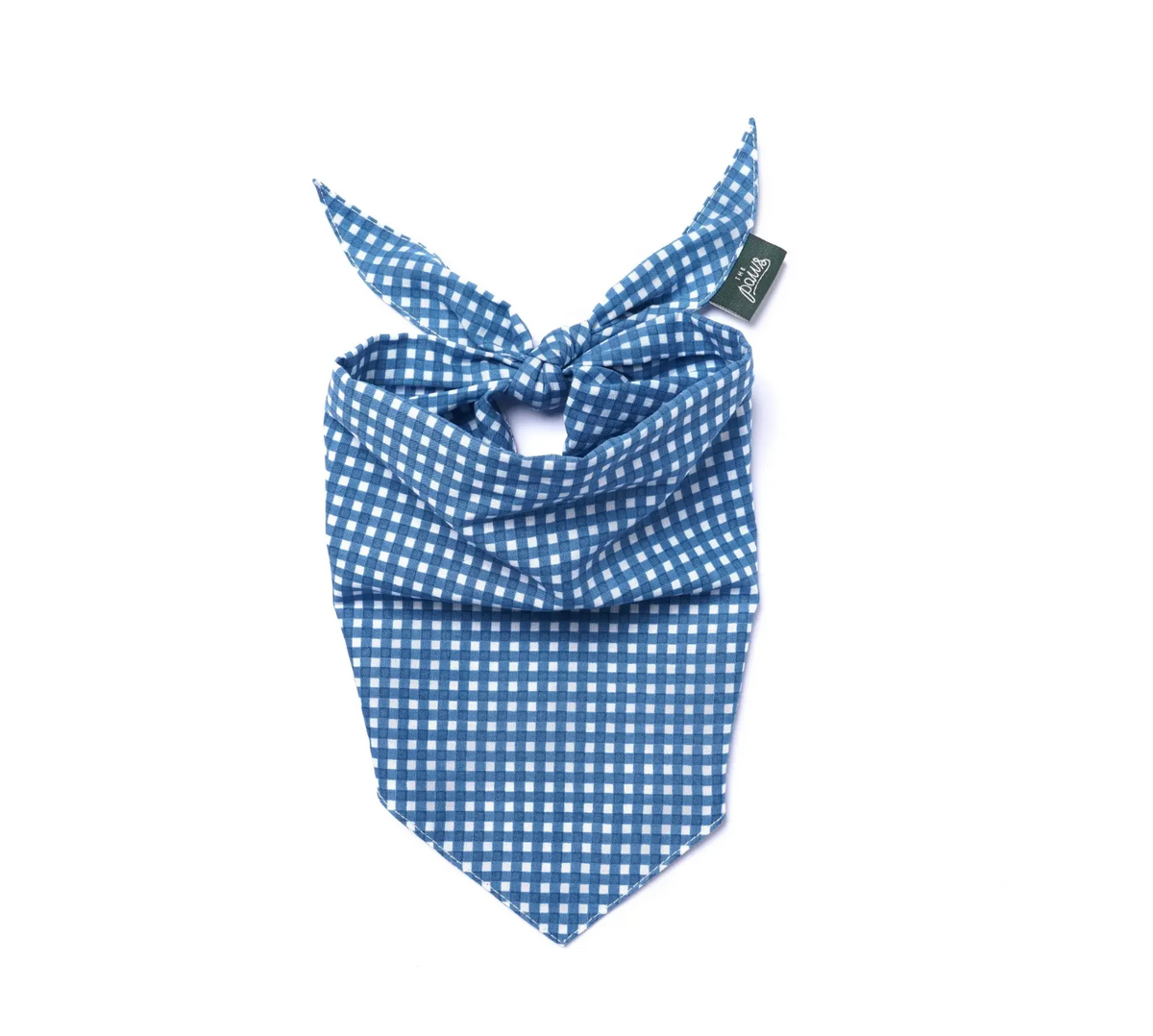 Bandana pour chien - Vichy bleu  - The Paws