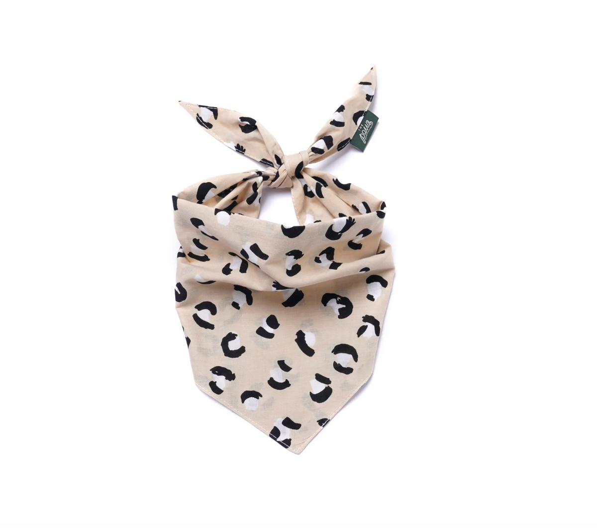 Bandana pour chien - Léopard beige - The Paws
