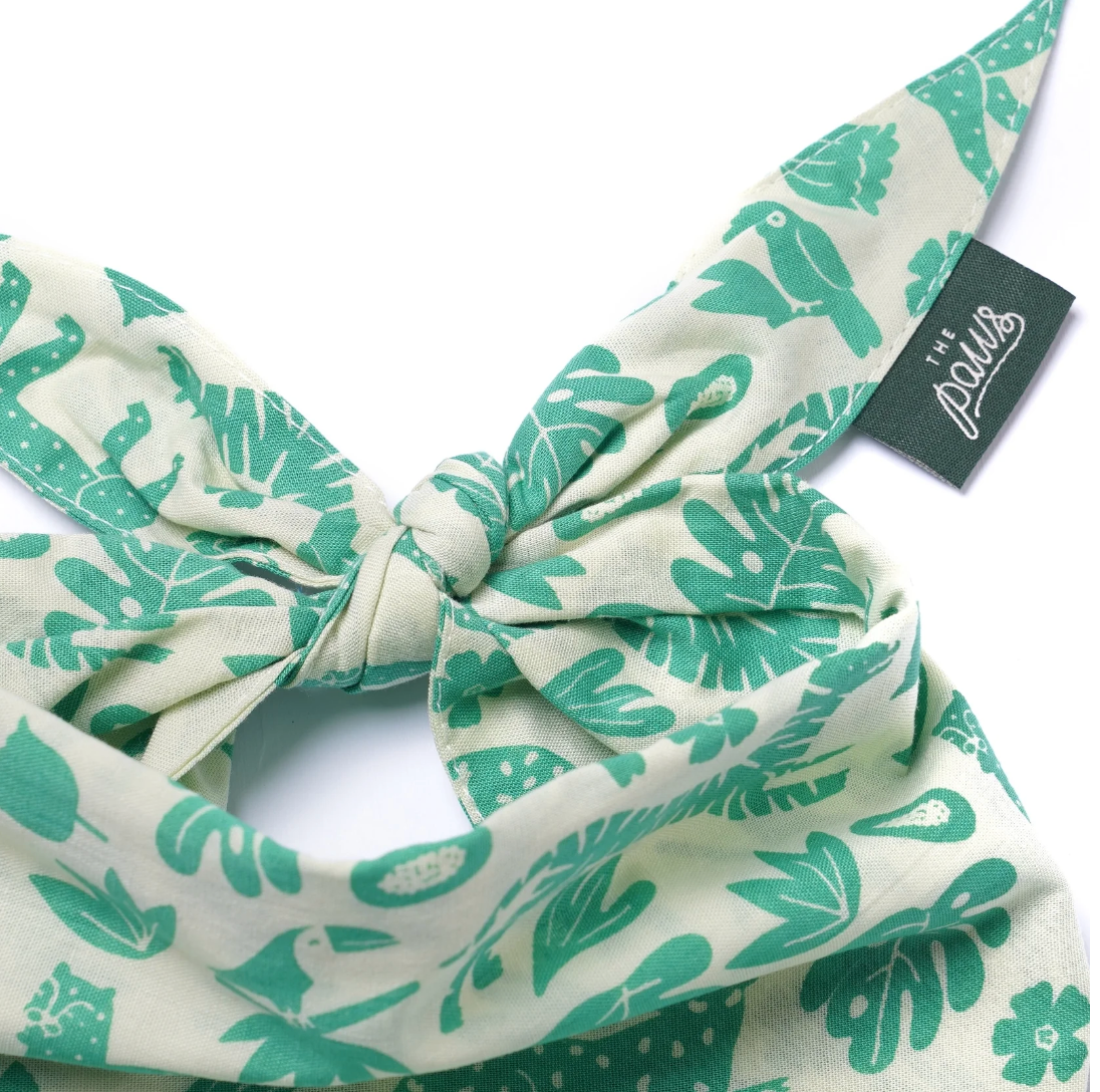 Bandana pour chien - Sauvage vert - The Paws