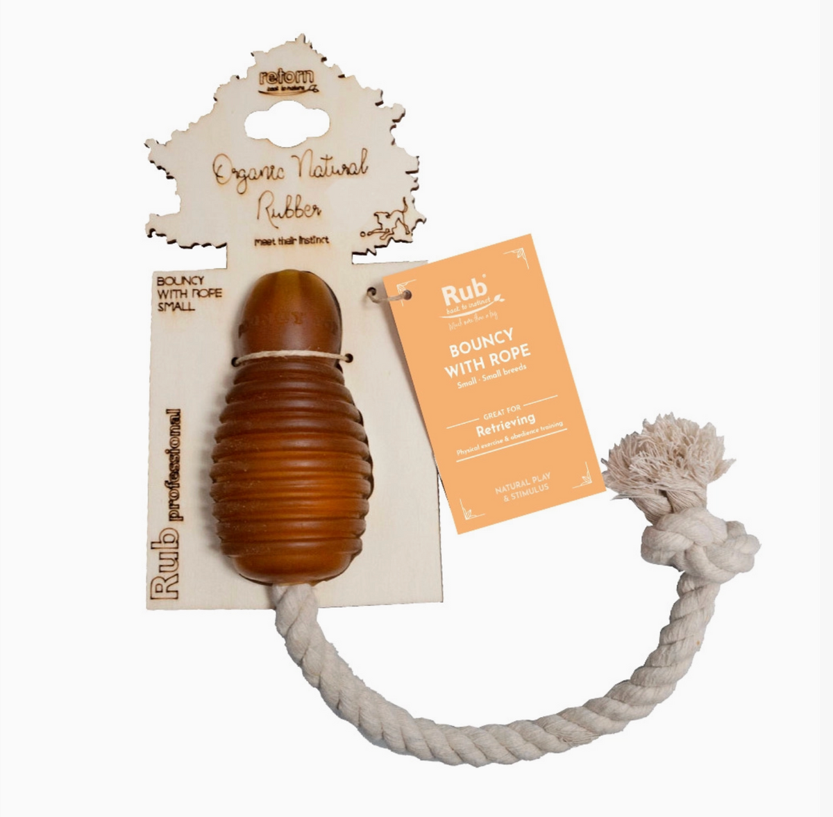 Jouet en caoutchouc naturel - Bouncy & Rope - Retorn