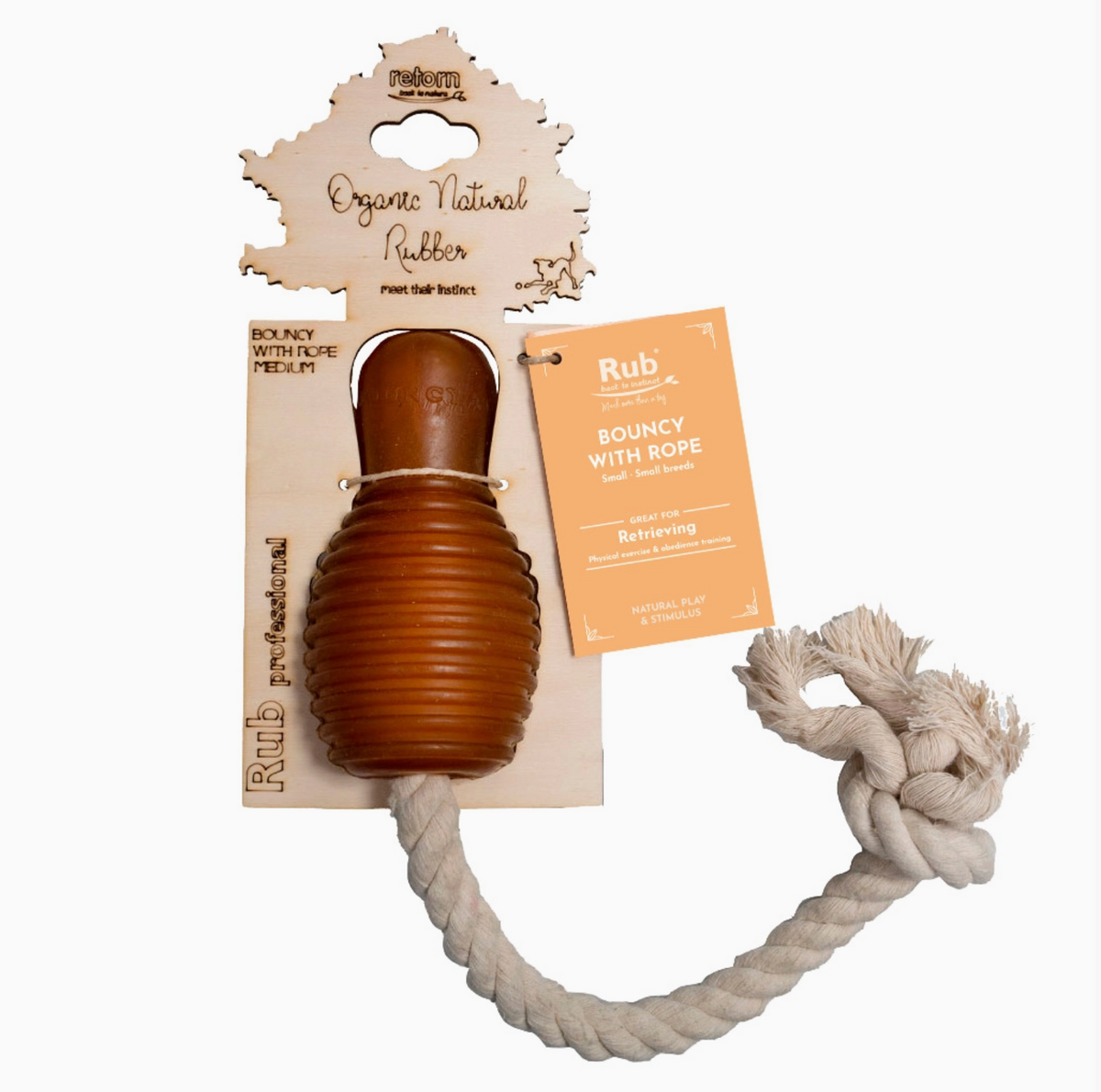 Jouet en caoutchouc naturel - Bouncy & Rope - Retorn