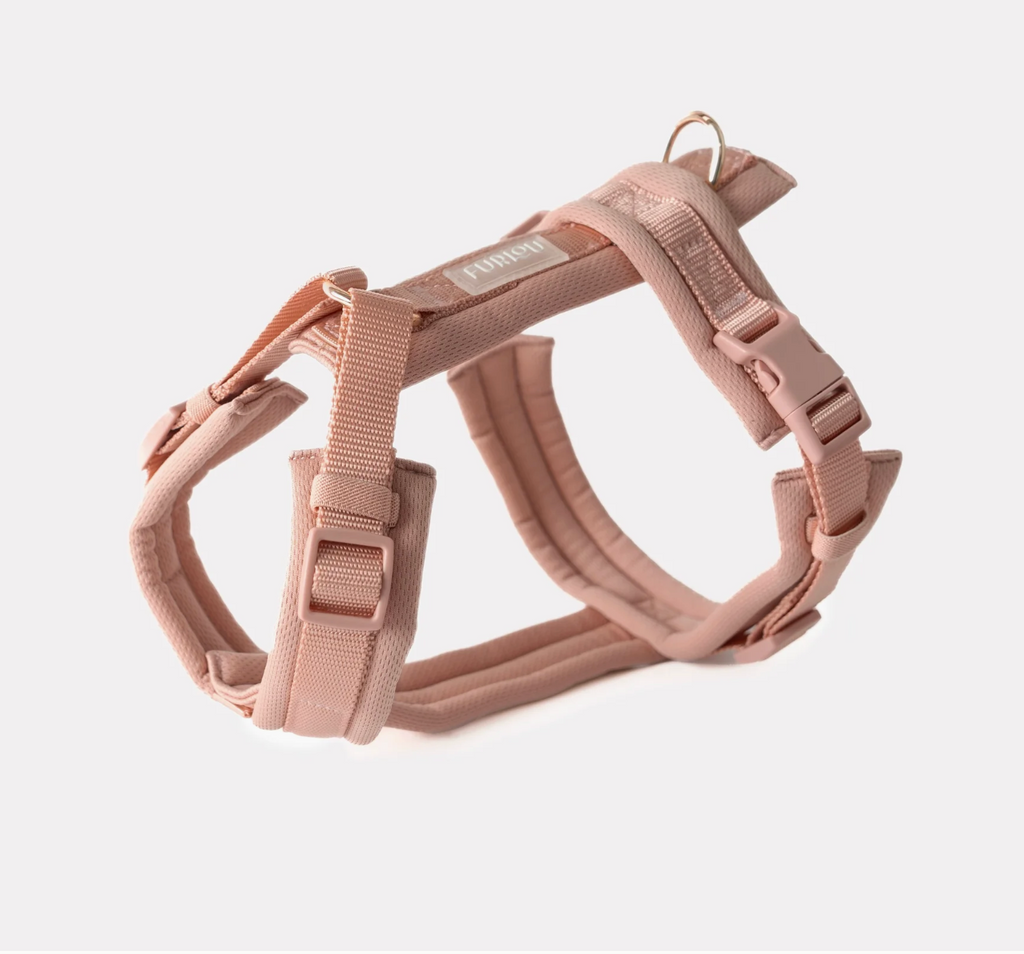Harnais confort velours - Rose clair - Furlou