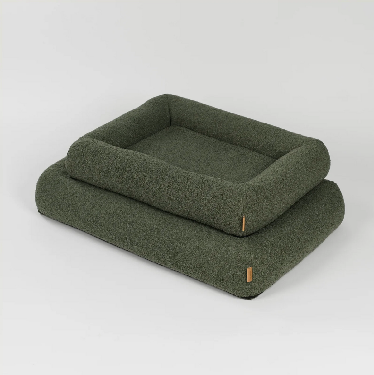 Lit orthopédique pour chien - Bouclé vert - Staey