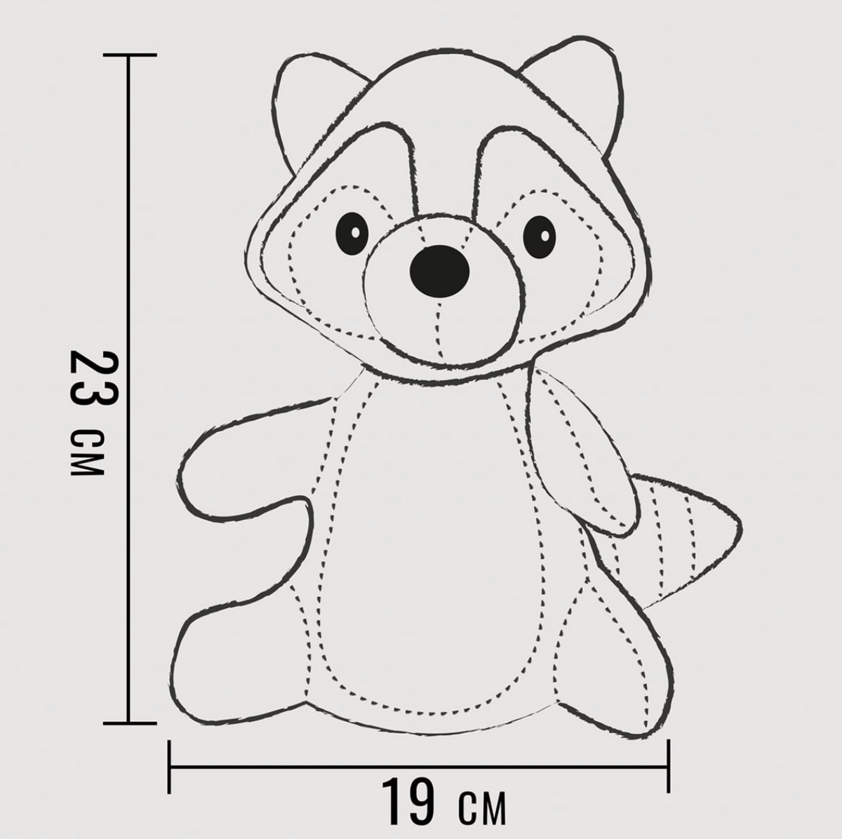 Jouet pour chien robuste – Raton laveur Wally - Ne&No
