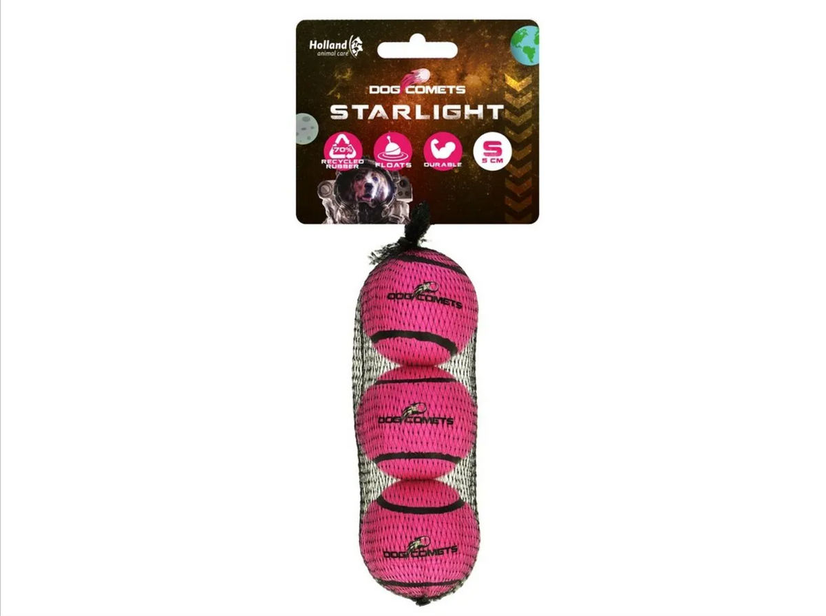 Balle de tenis Starlight M - Rose - Dog Comets
