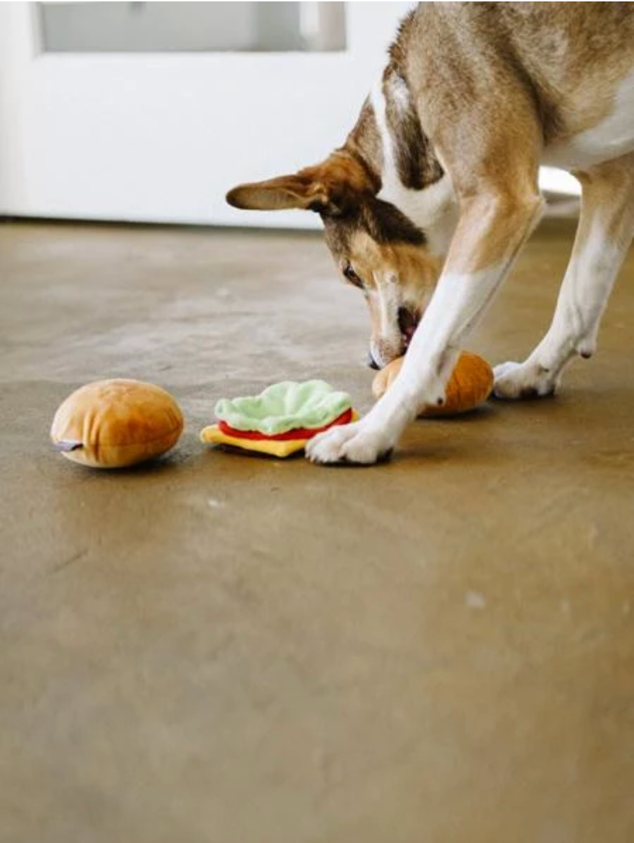Peluche pour chien Hamburger - P.L.A.Y