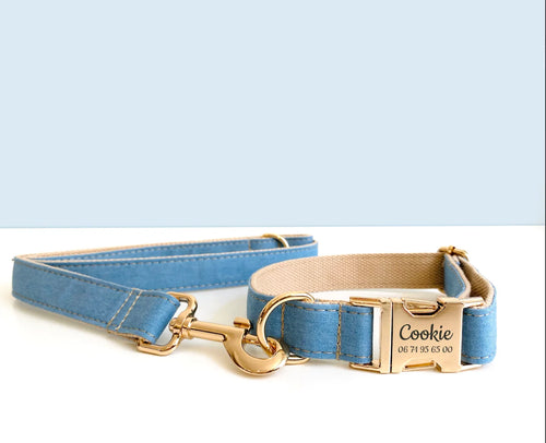 Collier chien - Bleu jean - Bande de canailles