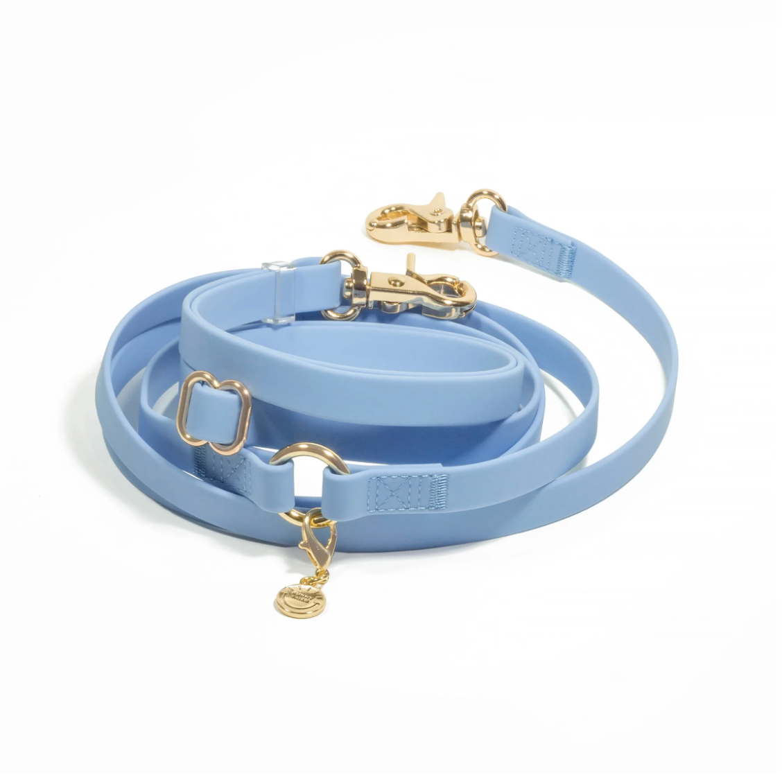 Laisse mains libres 4-en-1 – Bleu – 2 cm – Sunny Tails