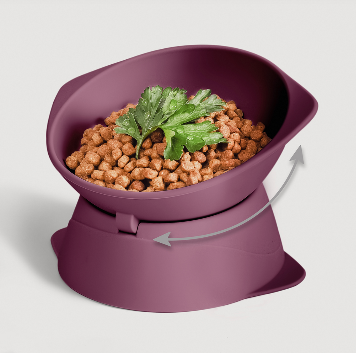 Gamelle surélevée inclinable en silicone – Ne&no