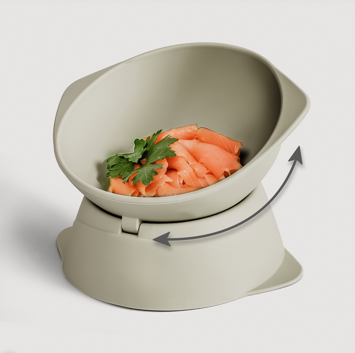Gamelle surélevée inclinable en silicone – Ne&no