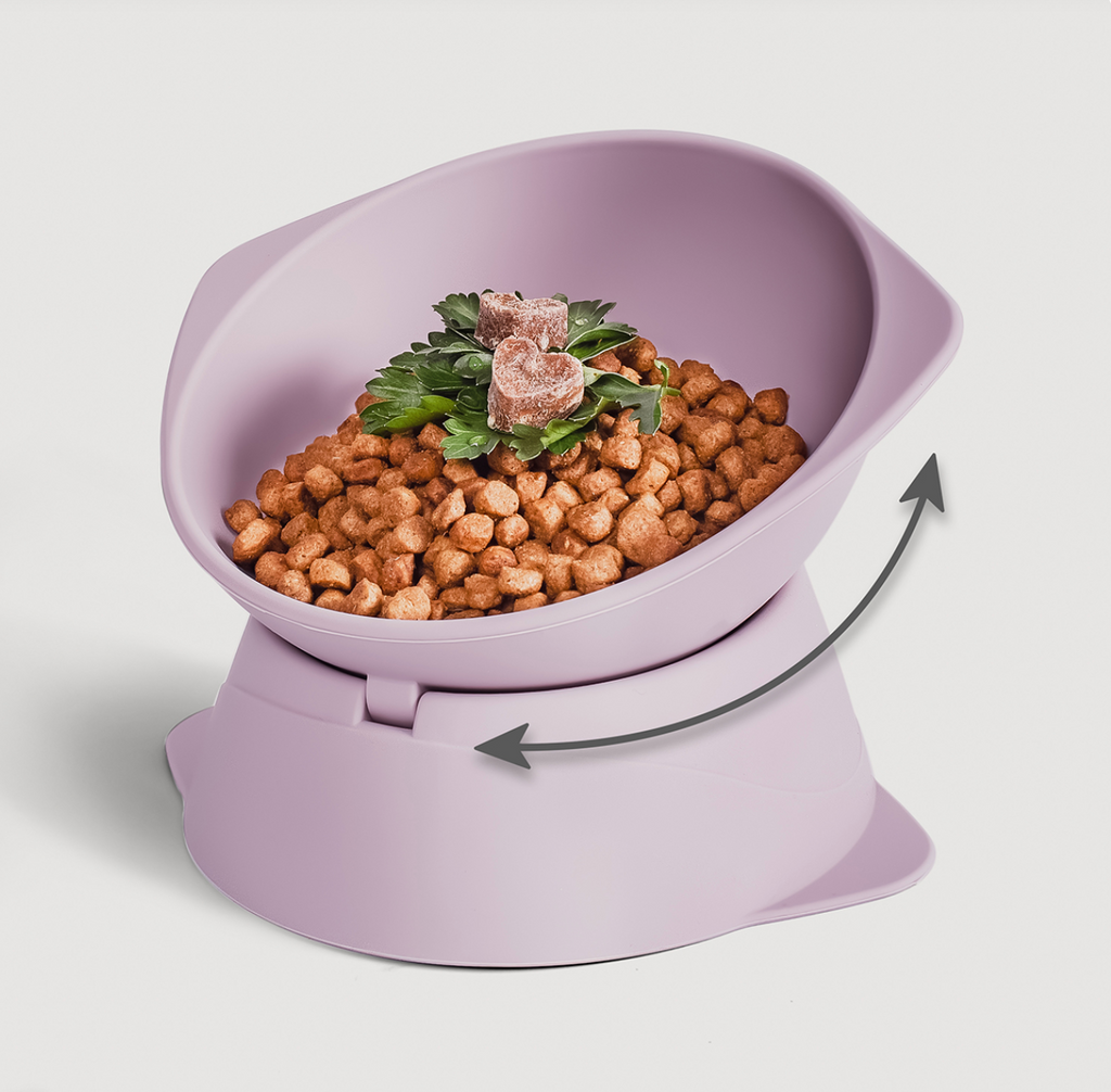 Gamelle surélevée inclinable en silicone – Ne&no
