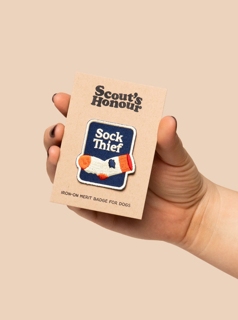Sock Thief – Patch thermocollant pour chien - Scout's Honour