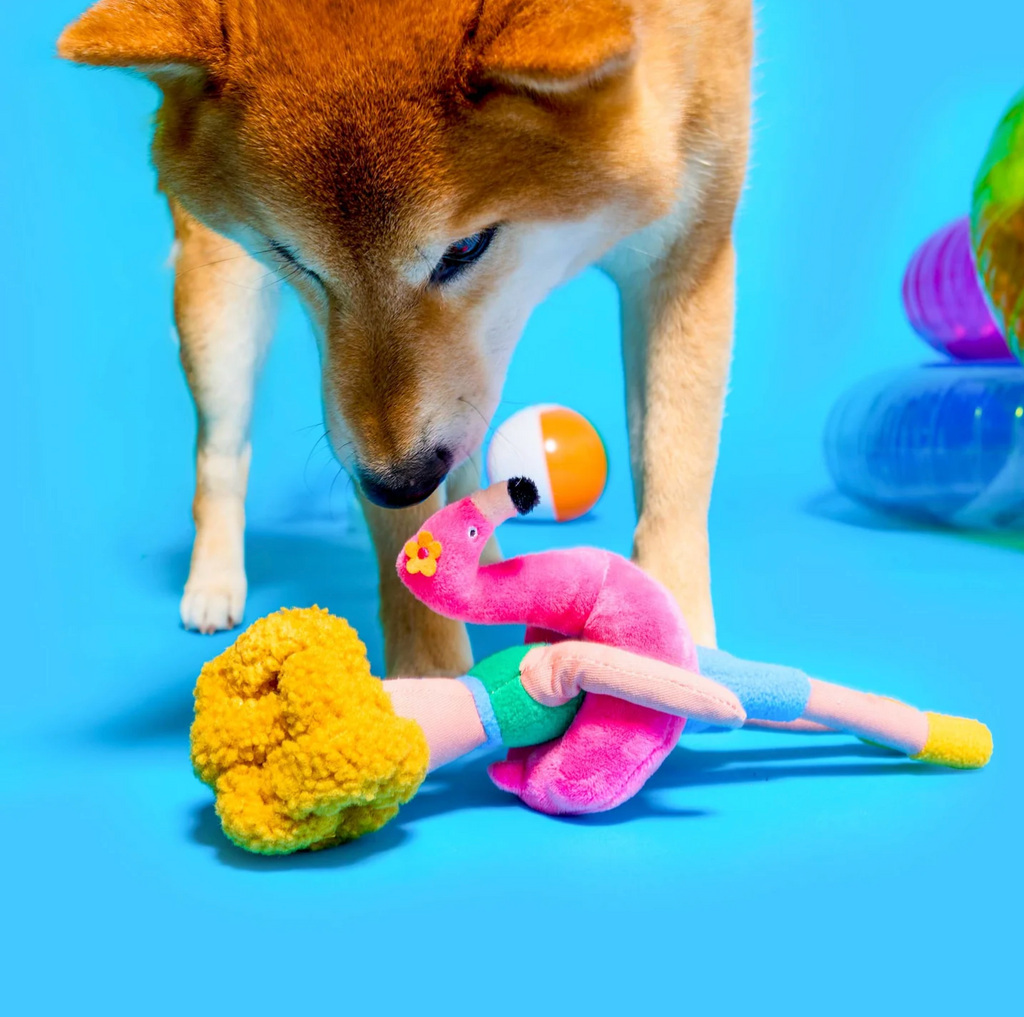 Jouet de fouille flamant rose - The Furry Folk