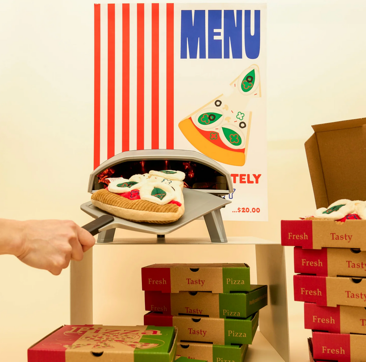 Jouet de fouille part de pizza - The Furry Folk