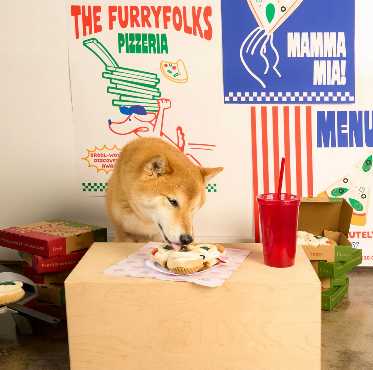 Jouet de fouille part de pizza - The Furry Folk