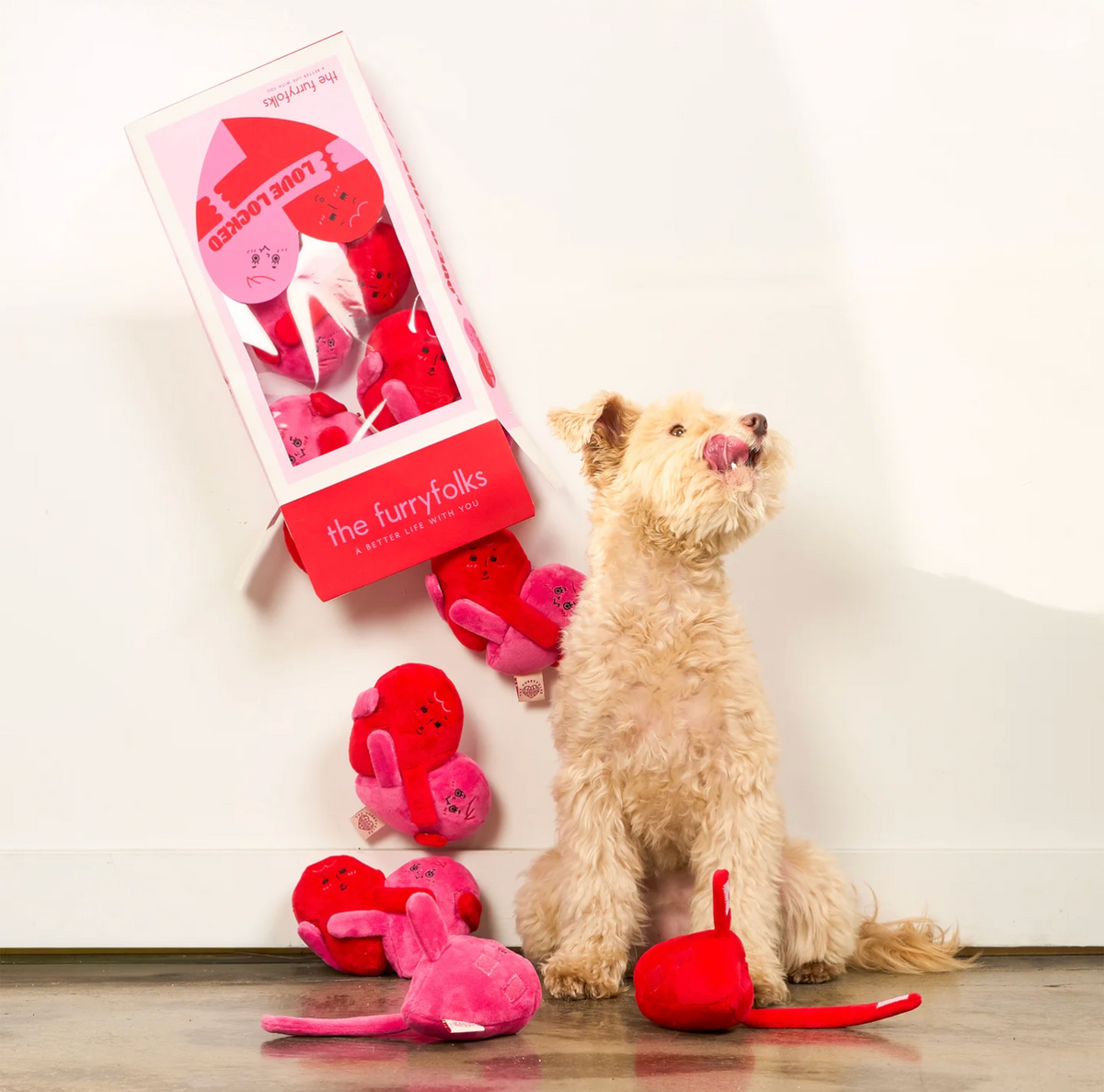 Coeur jouet de fouille chien - The Furry Folk