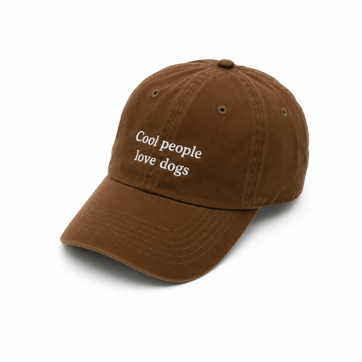 Casquette "Cool people love dogs" - Biche