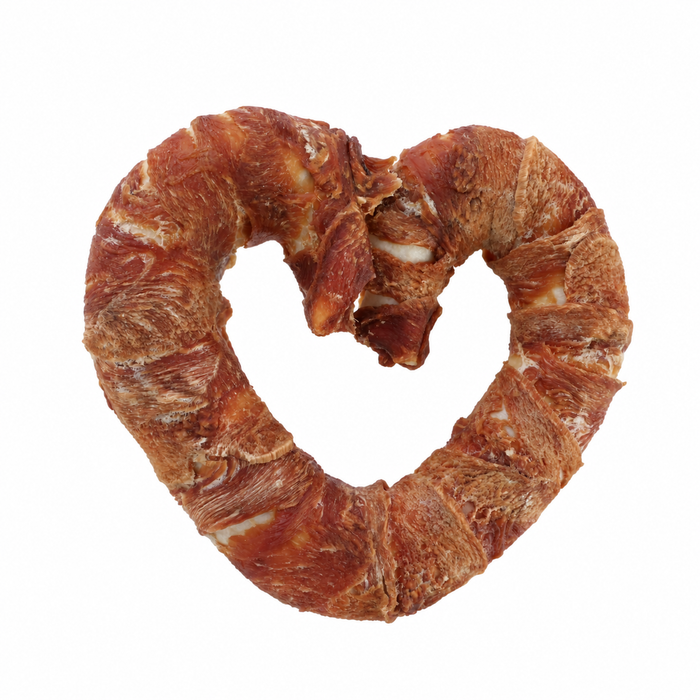 Cœur en peau de bœuf au poulet - Kerbl Pet
