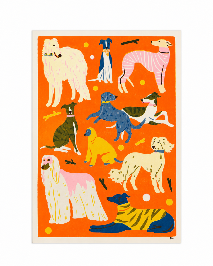 Affiche Chiens Sight Hound – Naomi Wilkinson