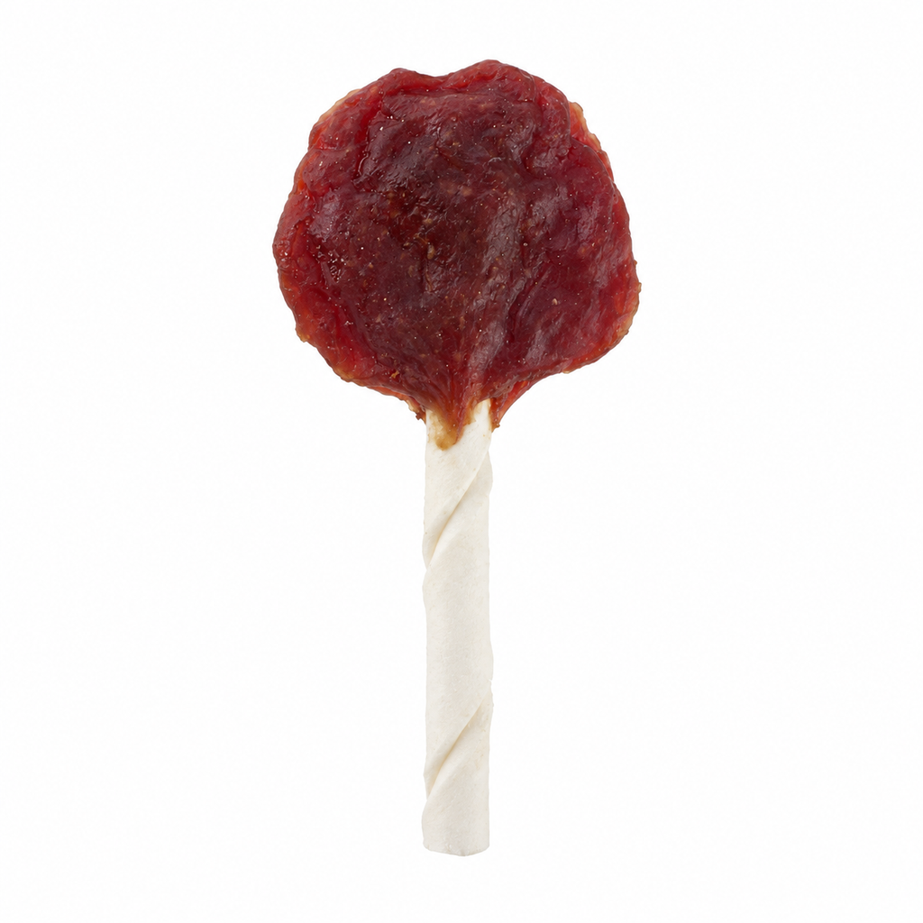 Sucette en peau de bœuf au canard & fromage unitaire - Kerbl Pet