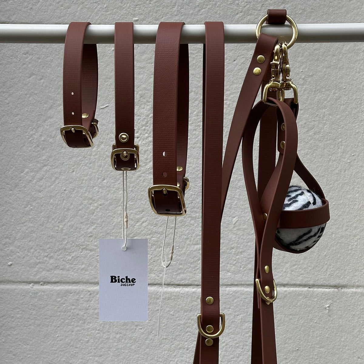 Collier chien en Biothane - Chocolat - By Biche