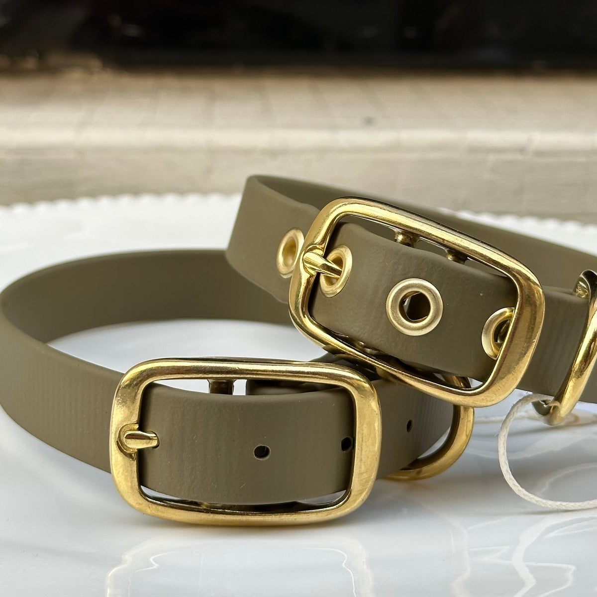 Collier chien en Biothane - Olive- By Biche