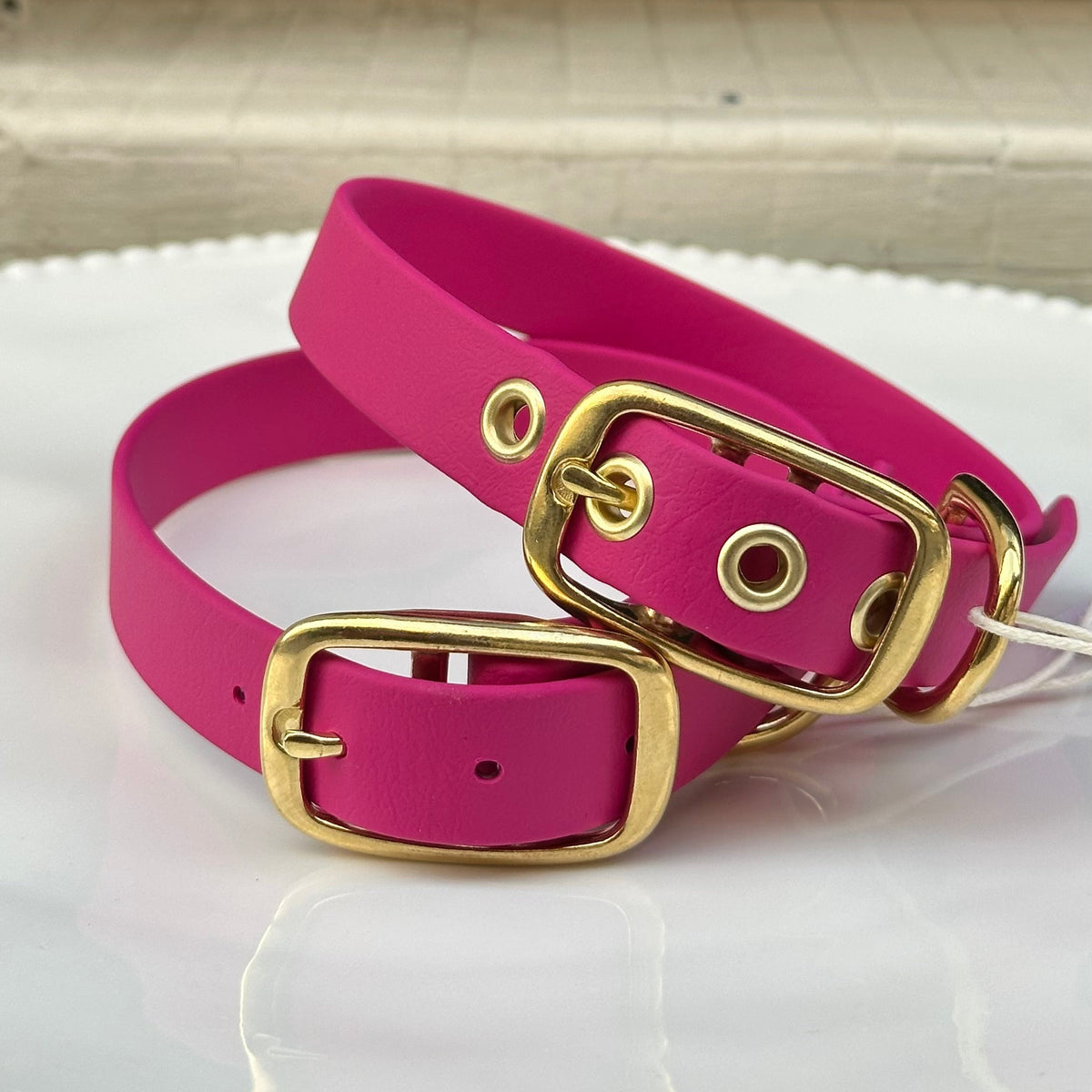 Collier chien en Biothane - Fushia - By Biche