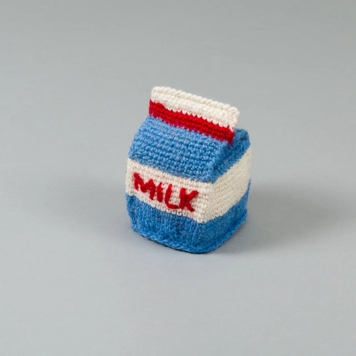Jouet bouteille de lait crocheté - Ware of the dog