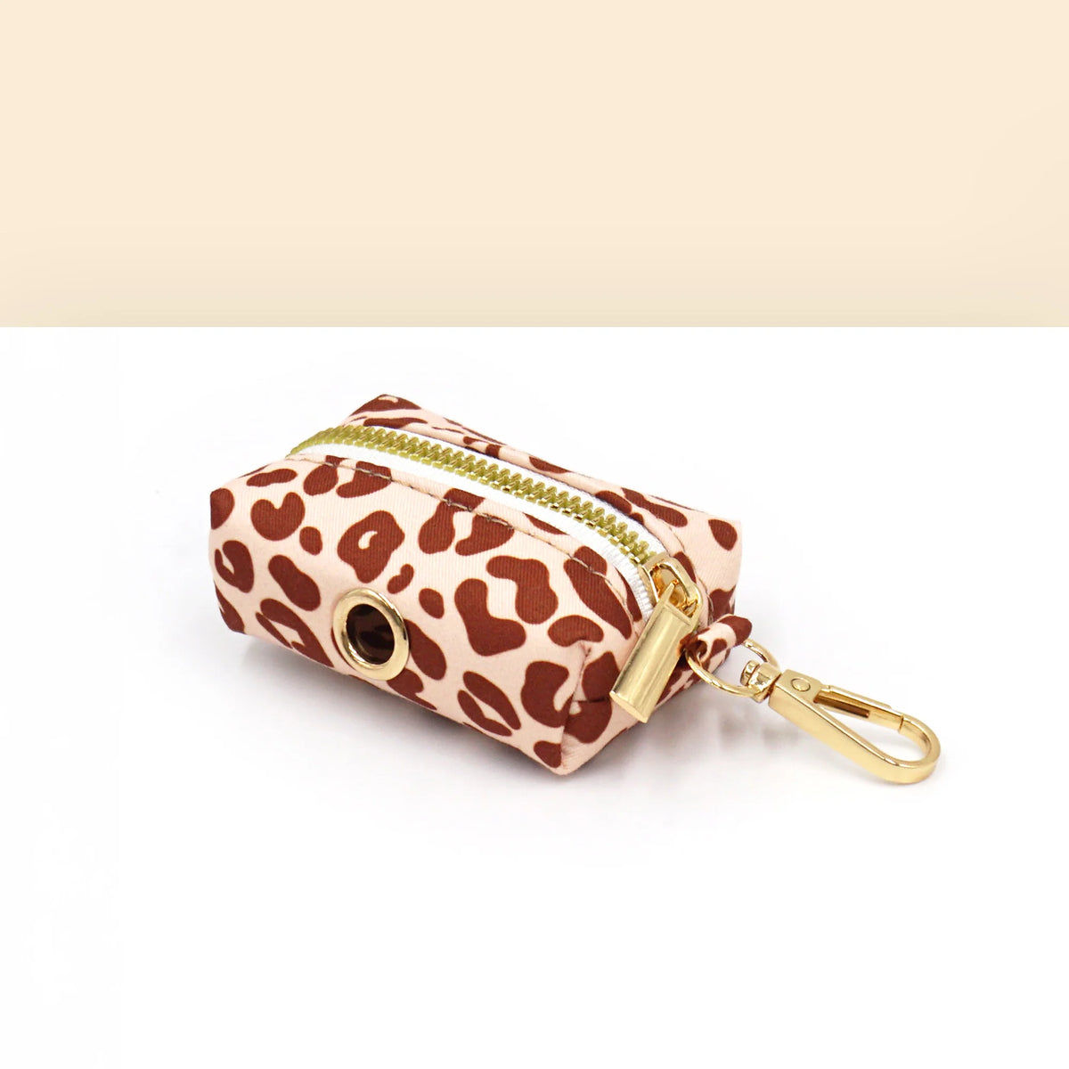 Pochette sac à crotte Coton - Léopard Sable - Bande de canailles