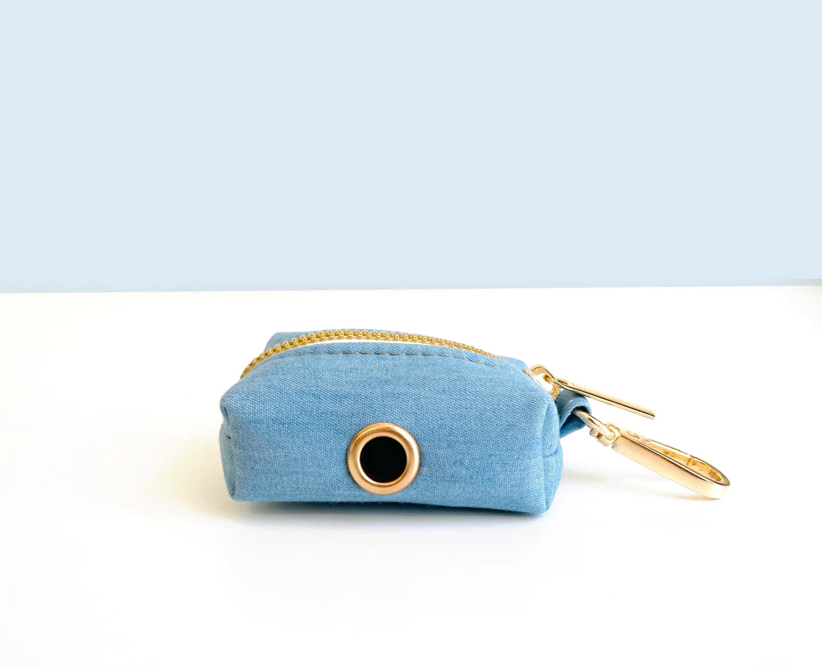 Pochette sac à crotte Coton - Bleu jean - Bande de canailles