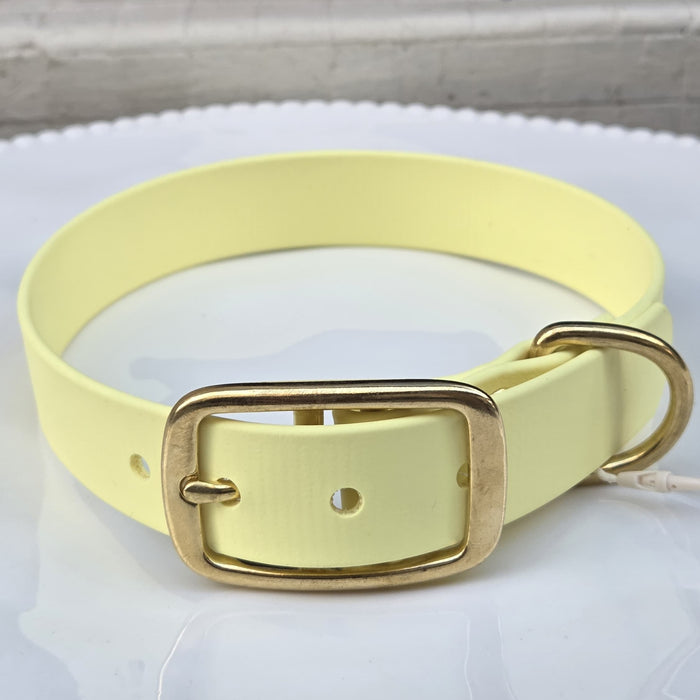 Collier chien en Biothane - Jaune - By Biche
