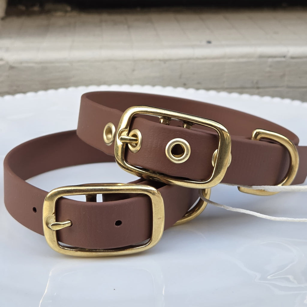 Collier chien en Biothane - Chocolat - By Biche